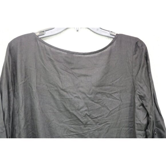 Sacred Threads Embroidered Roll-Tabbed Sleeves Blouse-Size Medium-Rayon - Picture 8 of 9